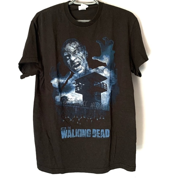 The Walking Dead Zombie Unisex Medium Graphic T Shirt - Picture 1 of 7